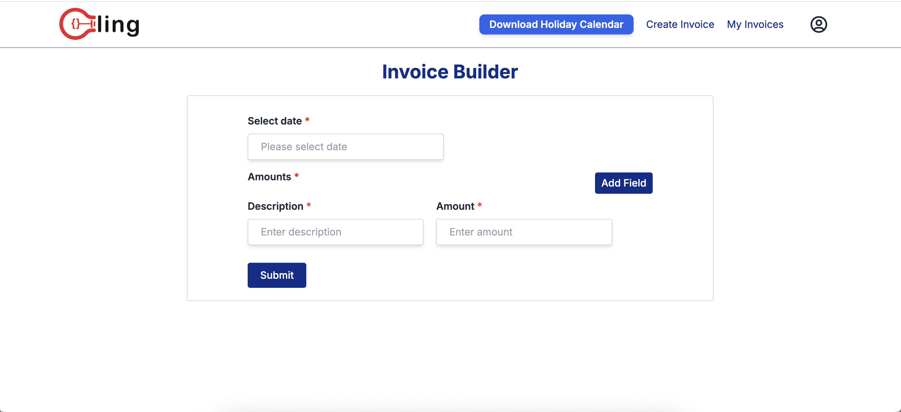 Cling Invoice